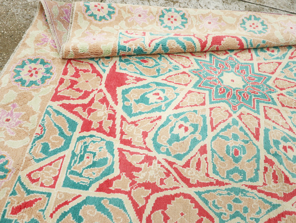 Vintage Indian Cotton Agra Rug, No.22333 - Gss