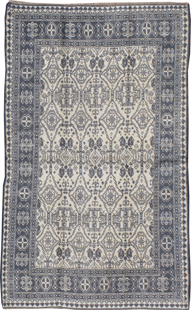 Vintage Indian Cotton Agra Rug, No.22334 - Gss