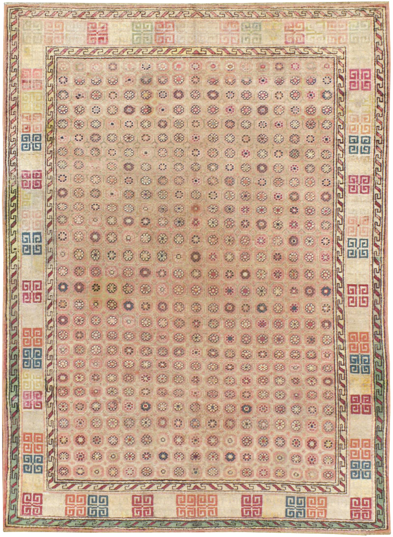 Antique Indian Agra Rug, No.22335 - Gss