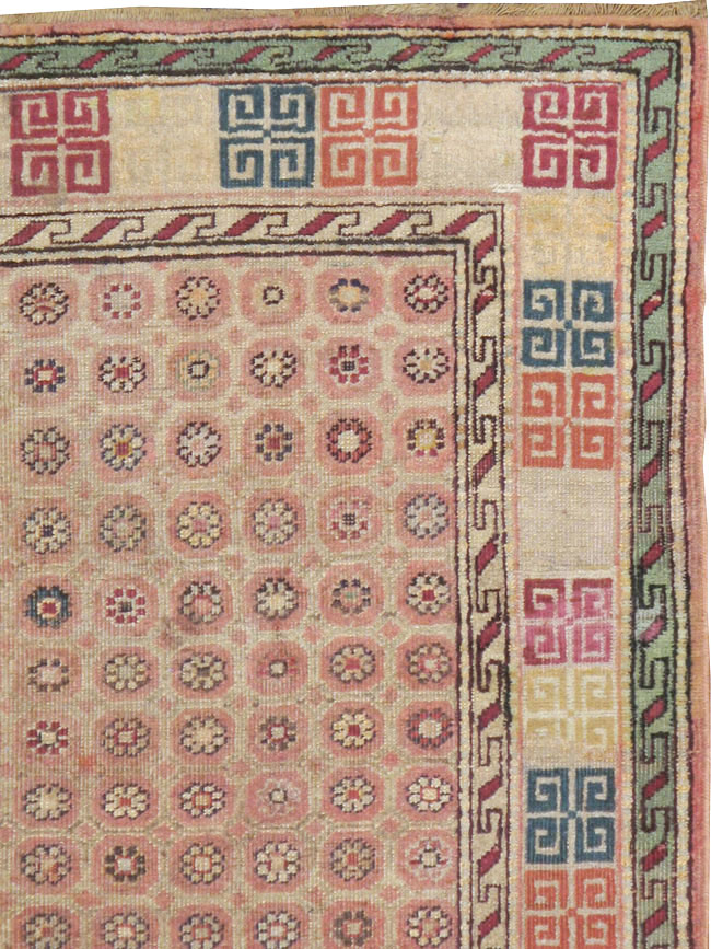 Antique Indian Agra Rug, No.22335 - Gss