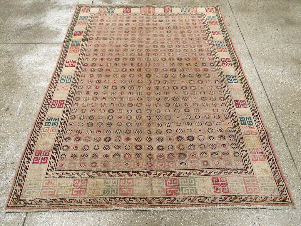 Antique Indian Agra Rug, No.22335 - Gss