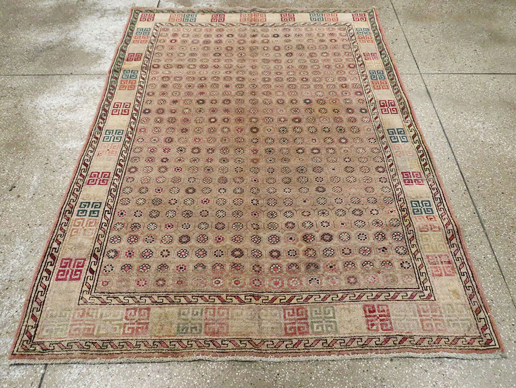 Antique Indian Agra Rug, No.22335 - Gss