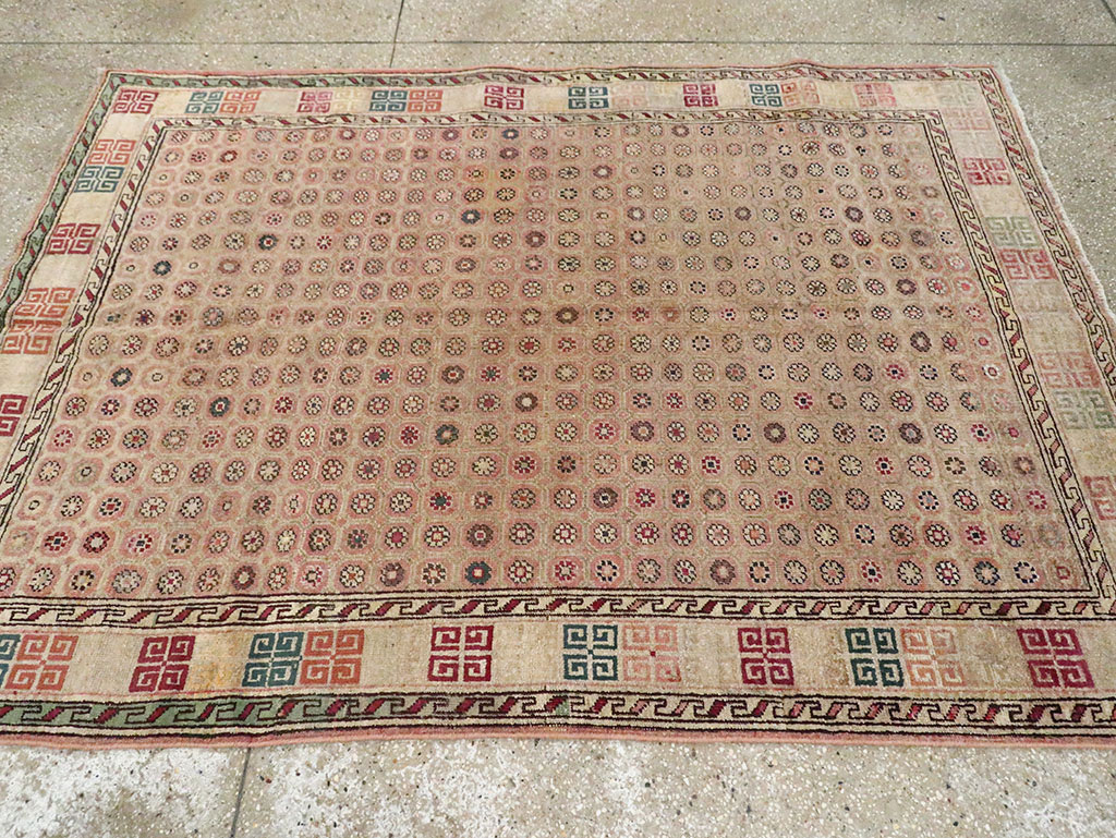 Antique Indian Agra Rug, No.22335 - Gss