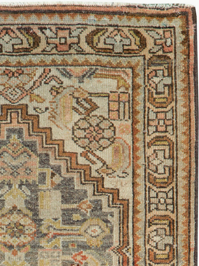 Antique Persian Malayer Throw Rug, No.22344 - Gss