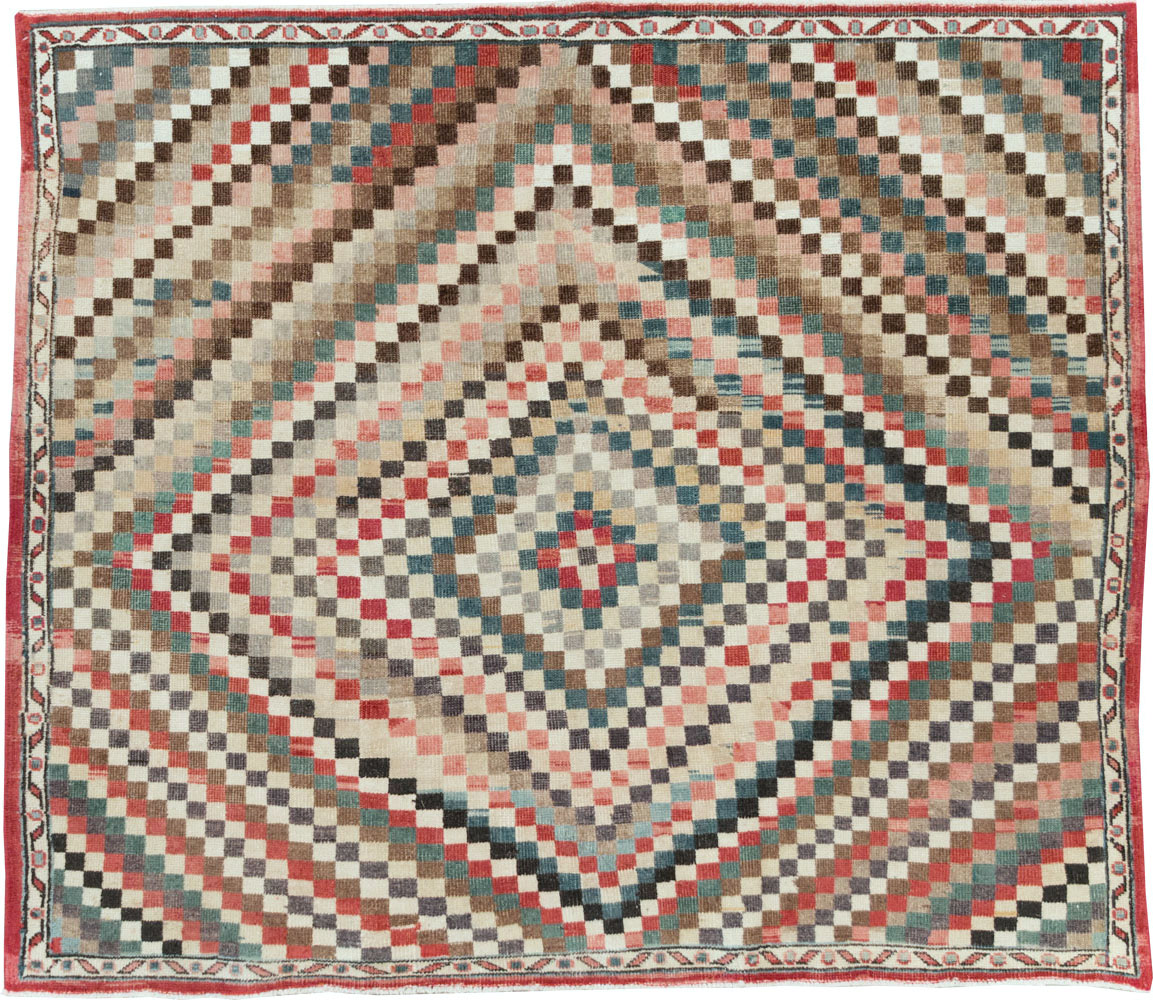Vintage Turkish Anatolian Square Carpet, No.22374 - Gss