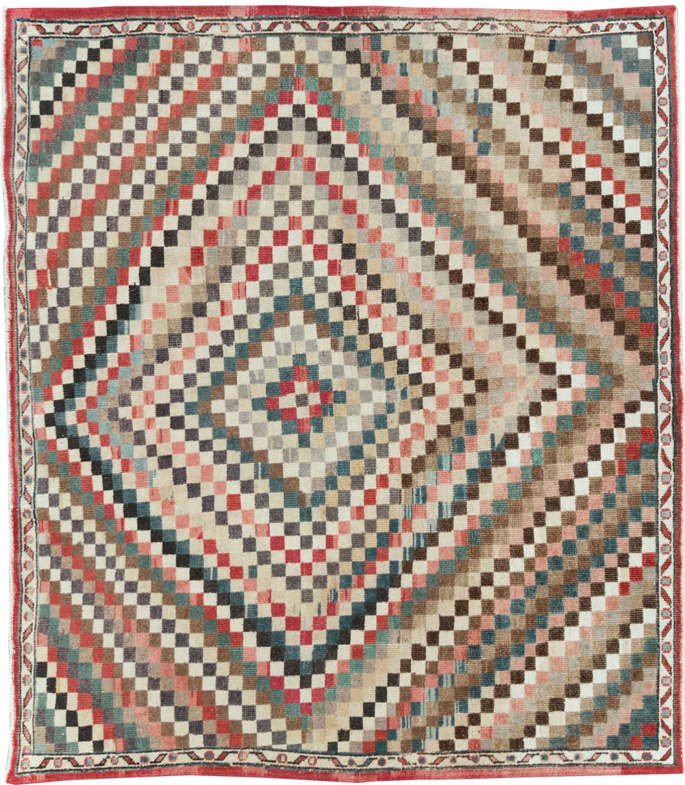 Vintage Turkish Anatolian Square Carpet, No.22374 - Gss