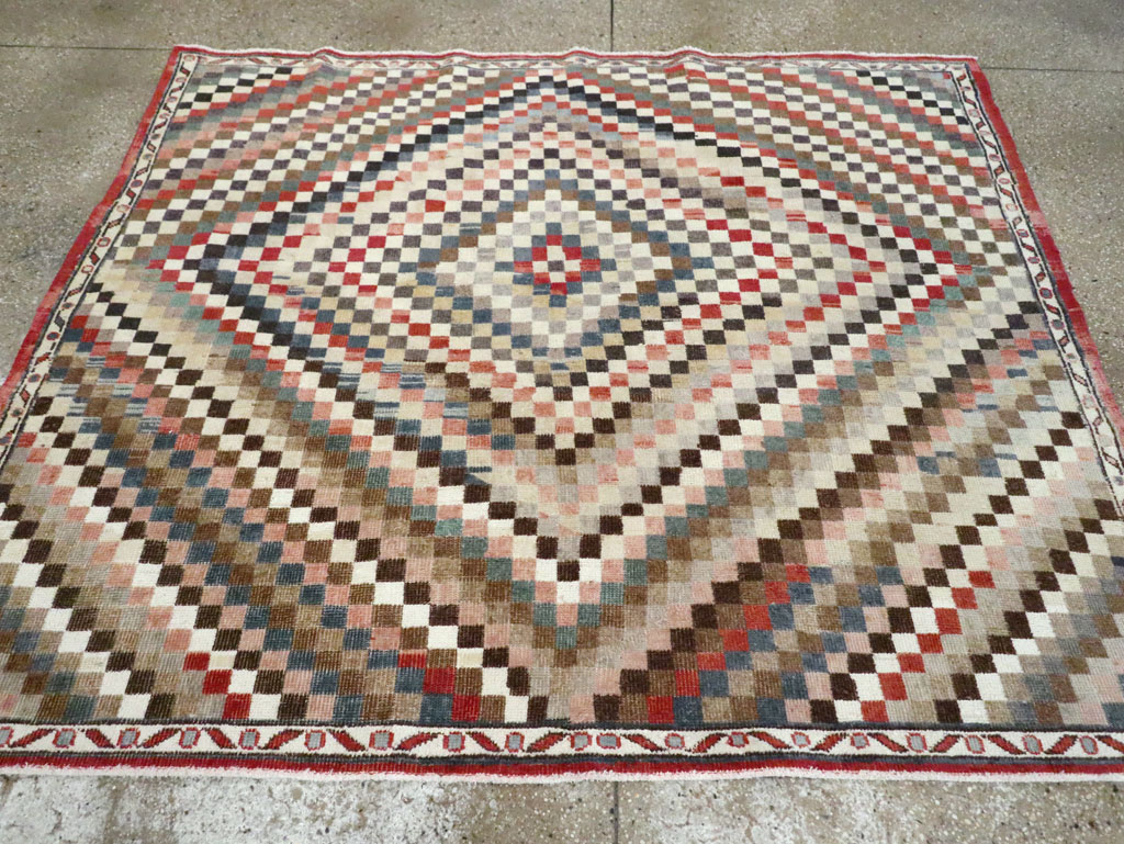 Vintage Turkish Anatolian Square Carpet, No.22374 - Gss