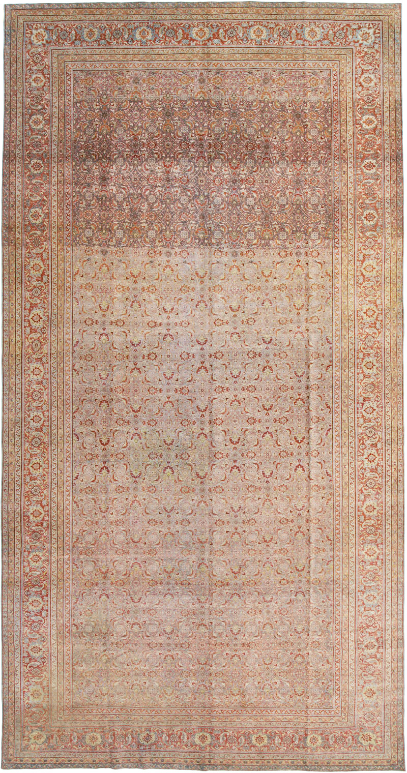 Antique Persian Tabriz Carpet, No.22377 - Gss