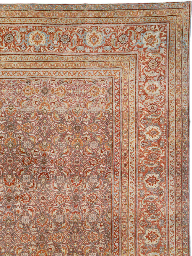Antique Persian Tabriz Carpet, No.22377 - Gss