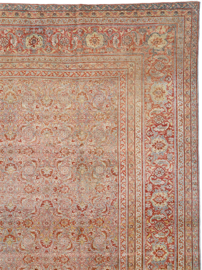 Antique Persian Tabriz Carpet, No.22377 - Gss