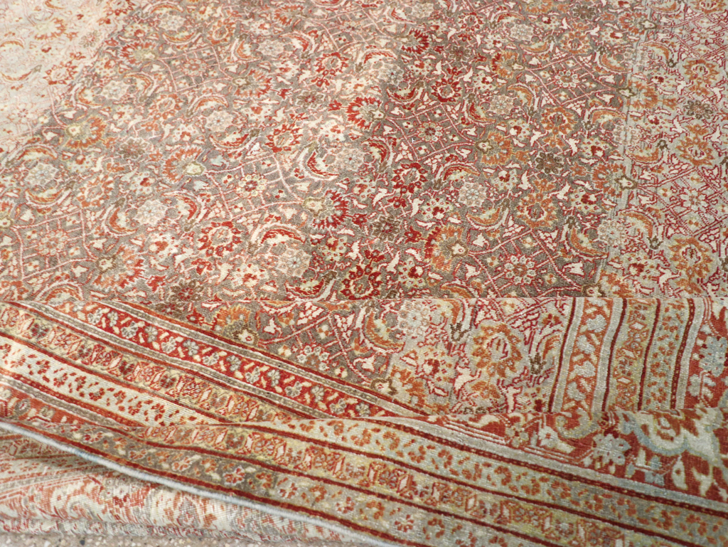 Antique Persian Tabriz Carpet, No.22377 - Gss
