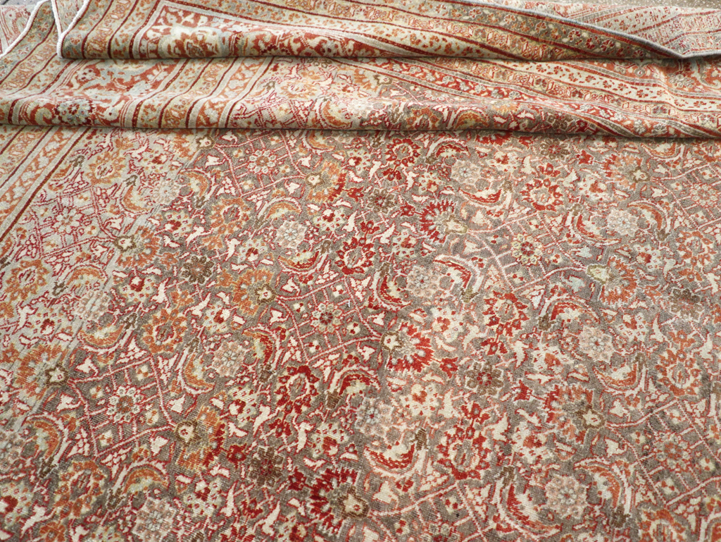 Antique Persian Tabriz Carpet, No.22377 - Gss