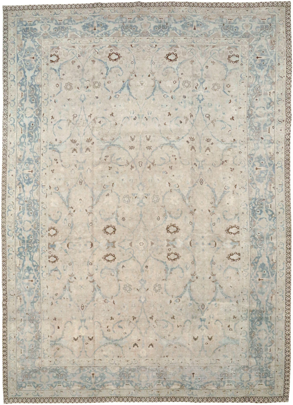 Antique Persian Tabriz Carpet, No.22407 - Gss