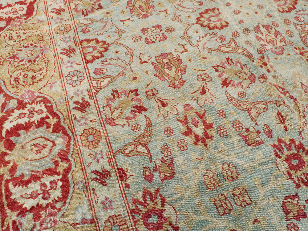 Antique Persian Tabriz Carpet, No.22416 - Gss