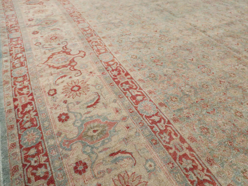 Antique Persian Tabriz Carpet, No.22419 - Gss