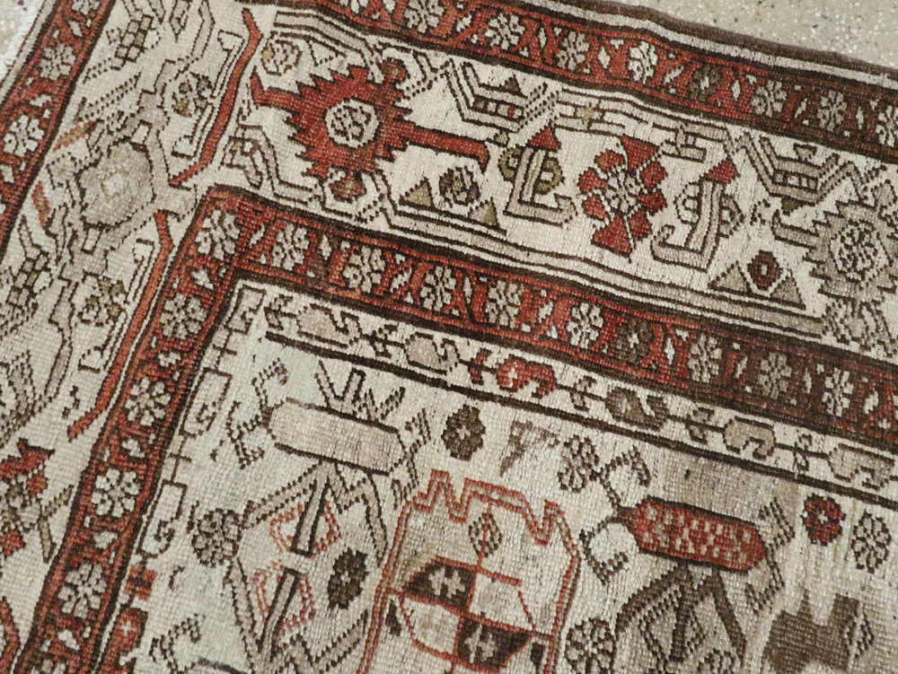 Antique Persian Kurd Bidjar Rug, No.22423 - Gss