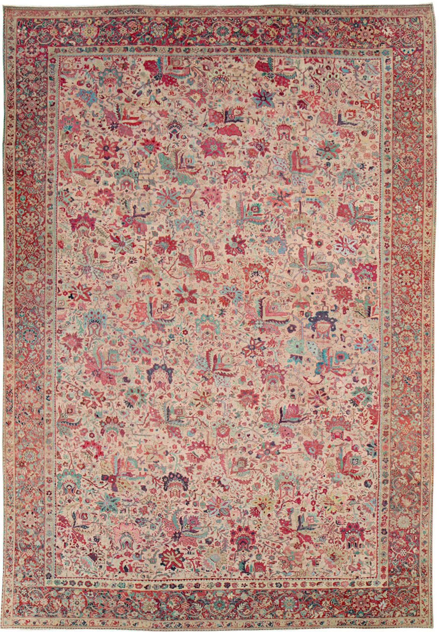 Antique Persia Mahal Carpet, No.22426 - Gss