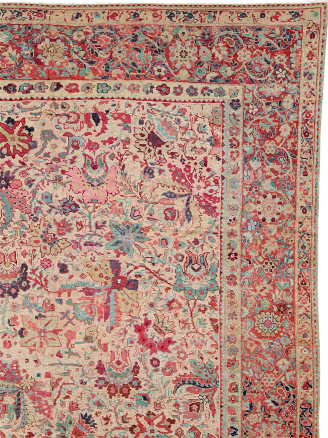 Antique Persia Mahal Carpet, No.22426 - Gss