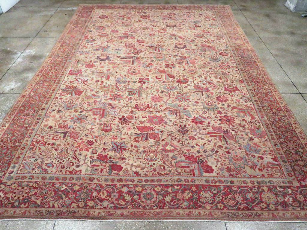 Antique Persia Mahal Carpet, No.22426 - Gss