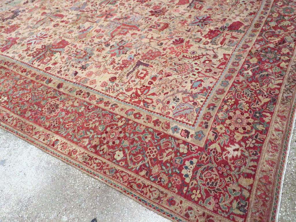 Antique Persia Mahal Carpet, No.22426 - Gss