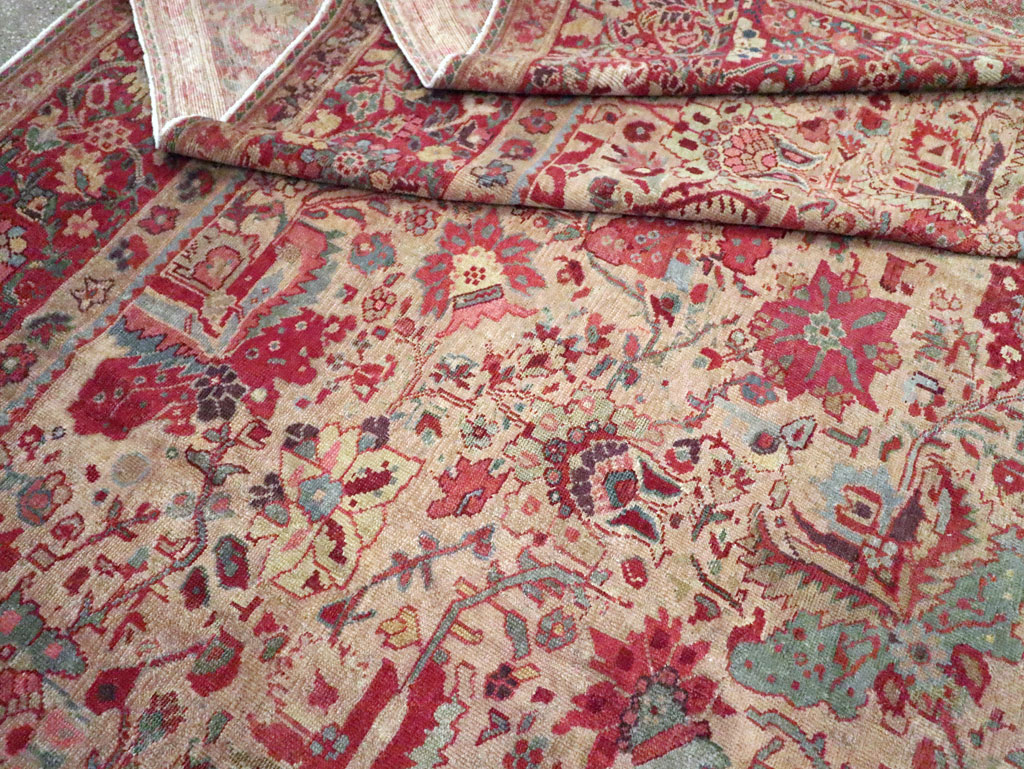 Antique Persia Mahal Carpet, No.22426 - Gss