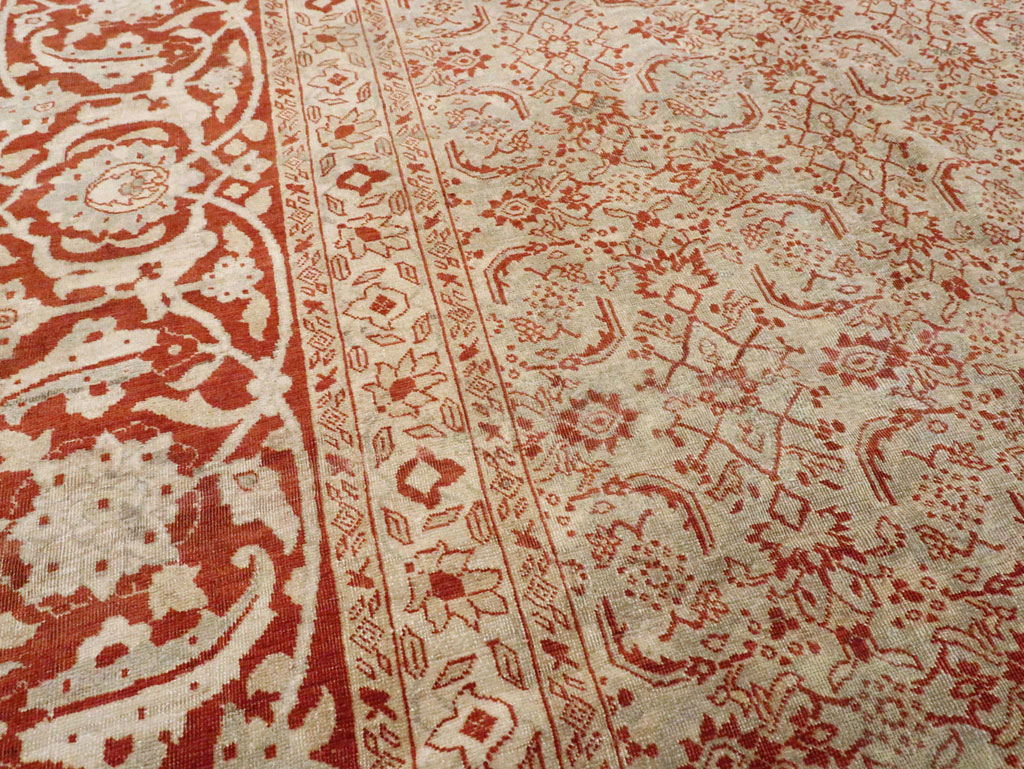 Antique Persian Tabriz Carpet, No.22429 - Gss