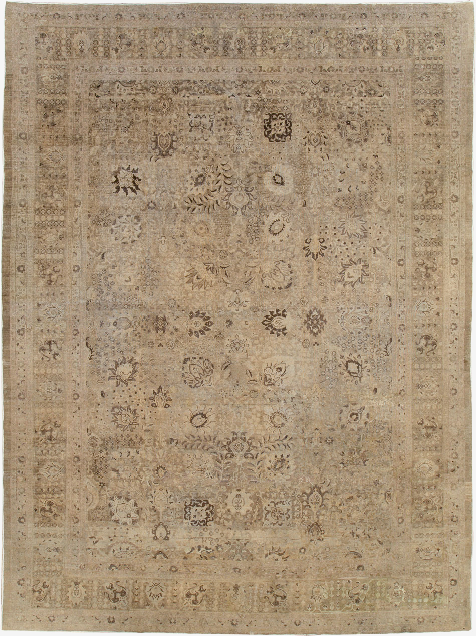 Antique Persian Tabriz Carpet, No.22431 - Gss