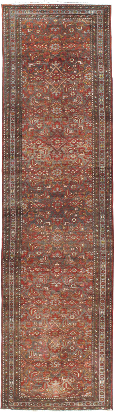 Vintage Persian Malayer Runner, No.22450 - Gss