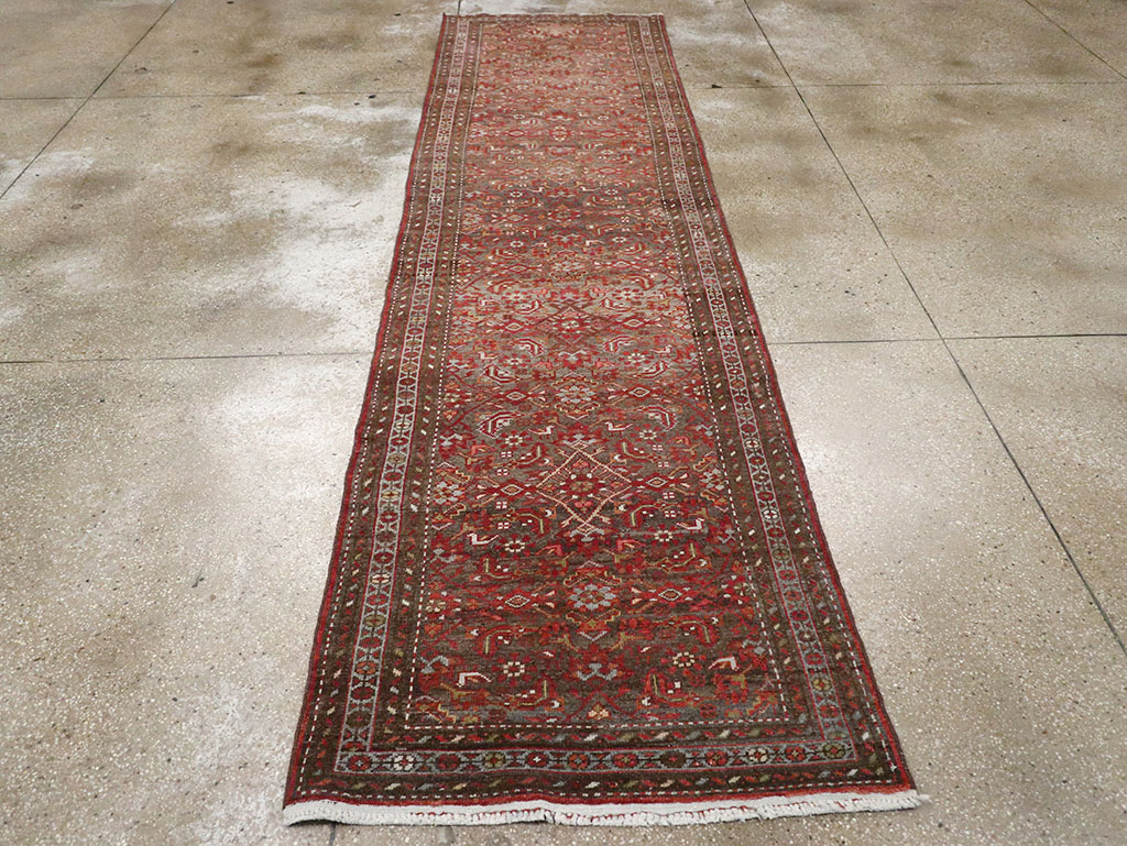 Vintage Persian Malayer Runner, No.22450 - Gss
