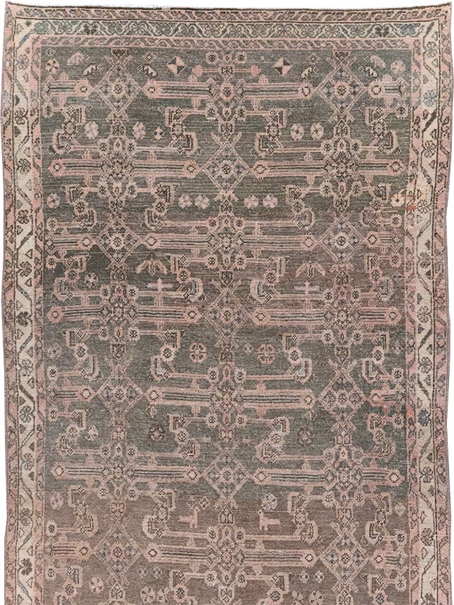 Vintage Persian Malayer Long Runner, No.22459 - Gss
