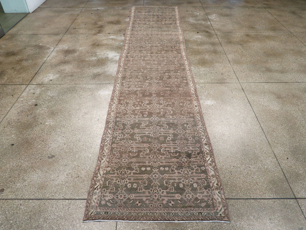 Vintage Persian Malayer Long Runner, No.22459 - Gss