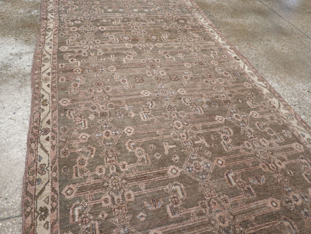 Vintage Persian Malayer Long Runner, No.22459 - Gss