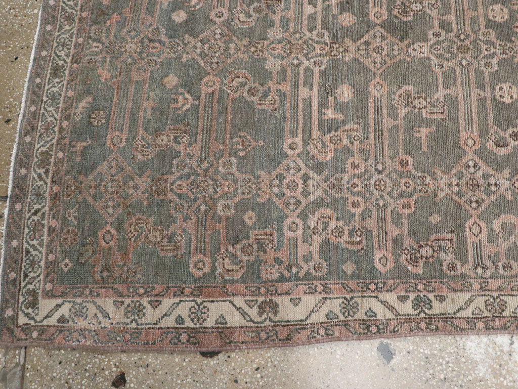 Vintage Persian Malayer Long Runner, No.22459 - Gss