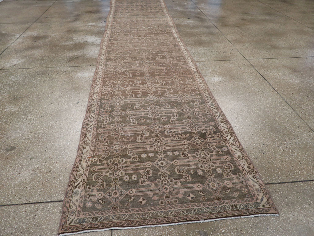 Vintage Persian Malayer Long Runner, No.22459 - Gss