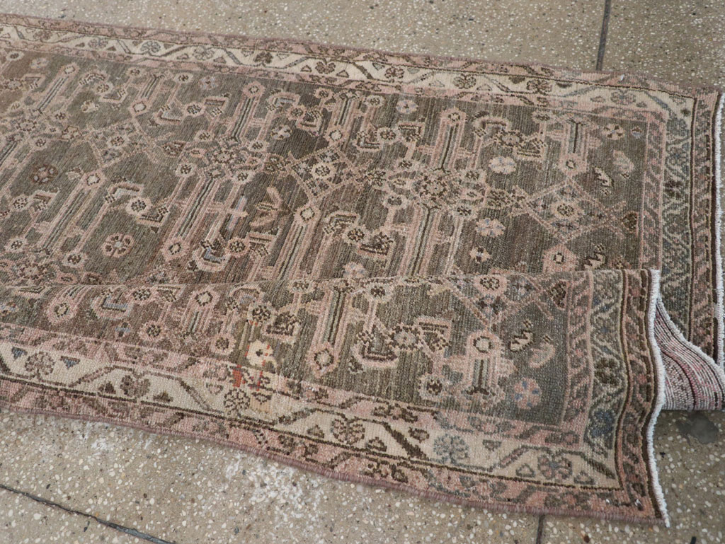 Vintage Persian Malayer Long Runner, No.22459 - Gss