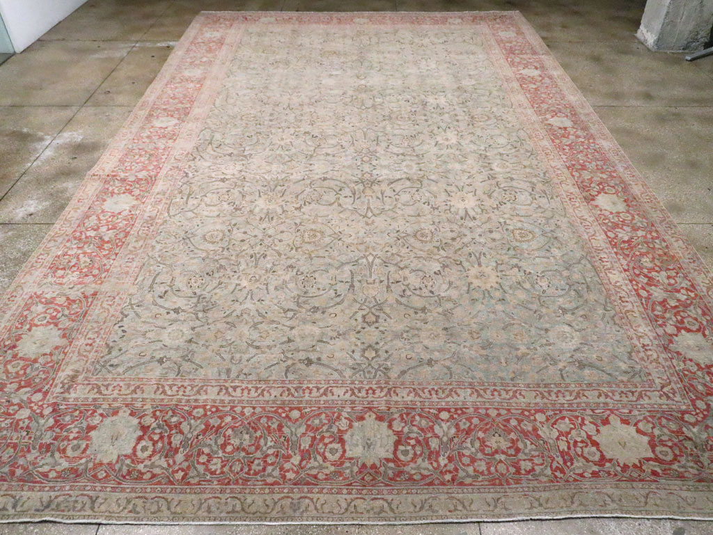 Antique Persian Oversize Tabriz Carpet, No.22460 - Gss