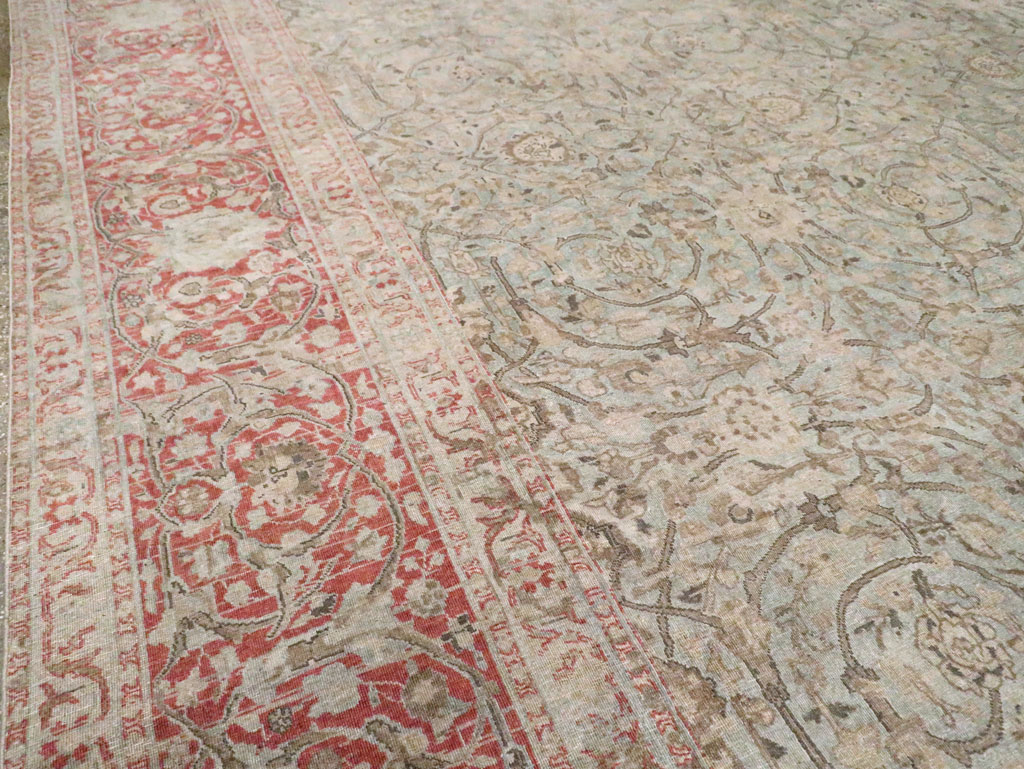 Antique Persian Oversize Tabriz Carpet, No.22460 - Gss