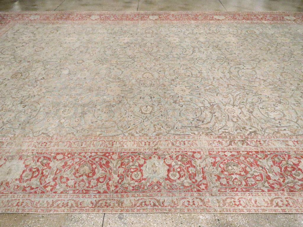 Antique Persian Oversize Tabriz Carpet, No.22460 - Gss