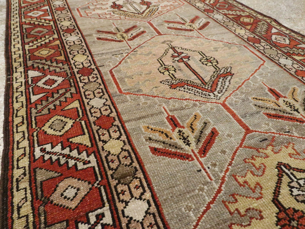 Antique Persian Heriz Runner, No.22467 - Gss