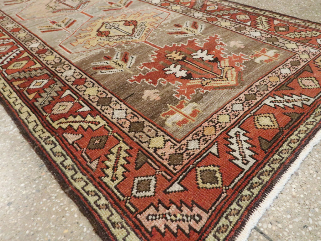 Antique Persian Heriz Runner, No.22467 - Gss
