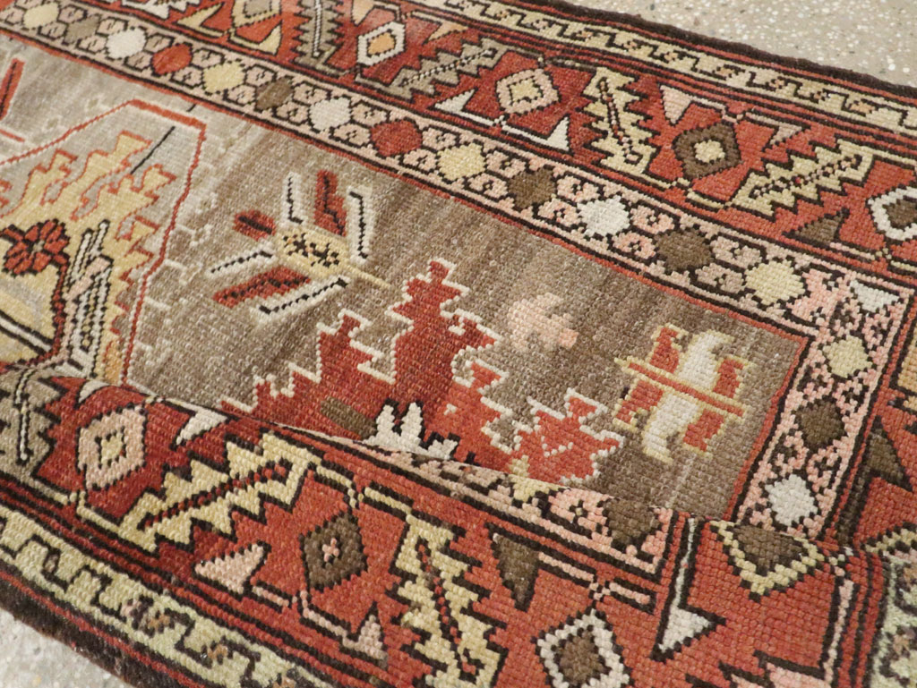 Antique Persian Heriz Runner, No.22467 - Gss