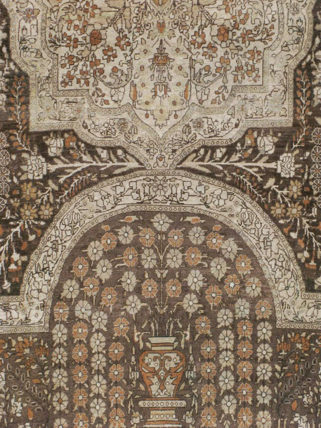 Antique Persian Yazd Carpet, No.22473 - Gss