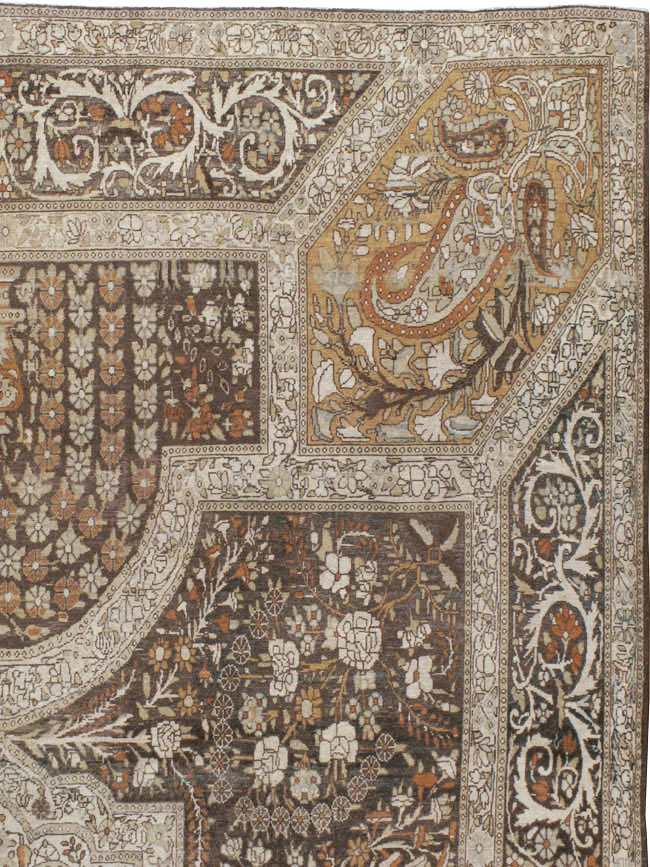 Antique Persian Yazd Carpet, No.22473 - Gss
