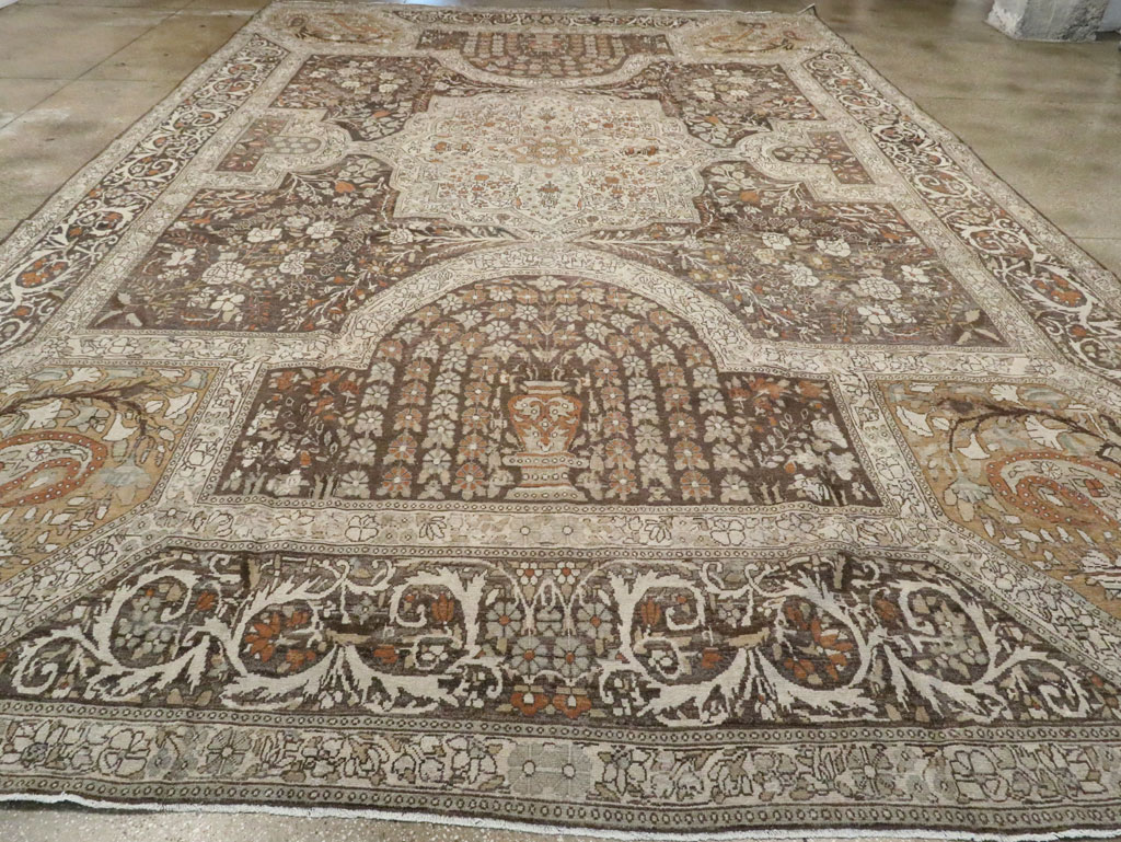 Antique Persian Yazd Carpet, No.22473 - Gss