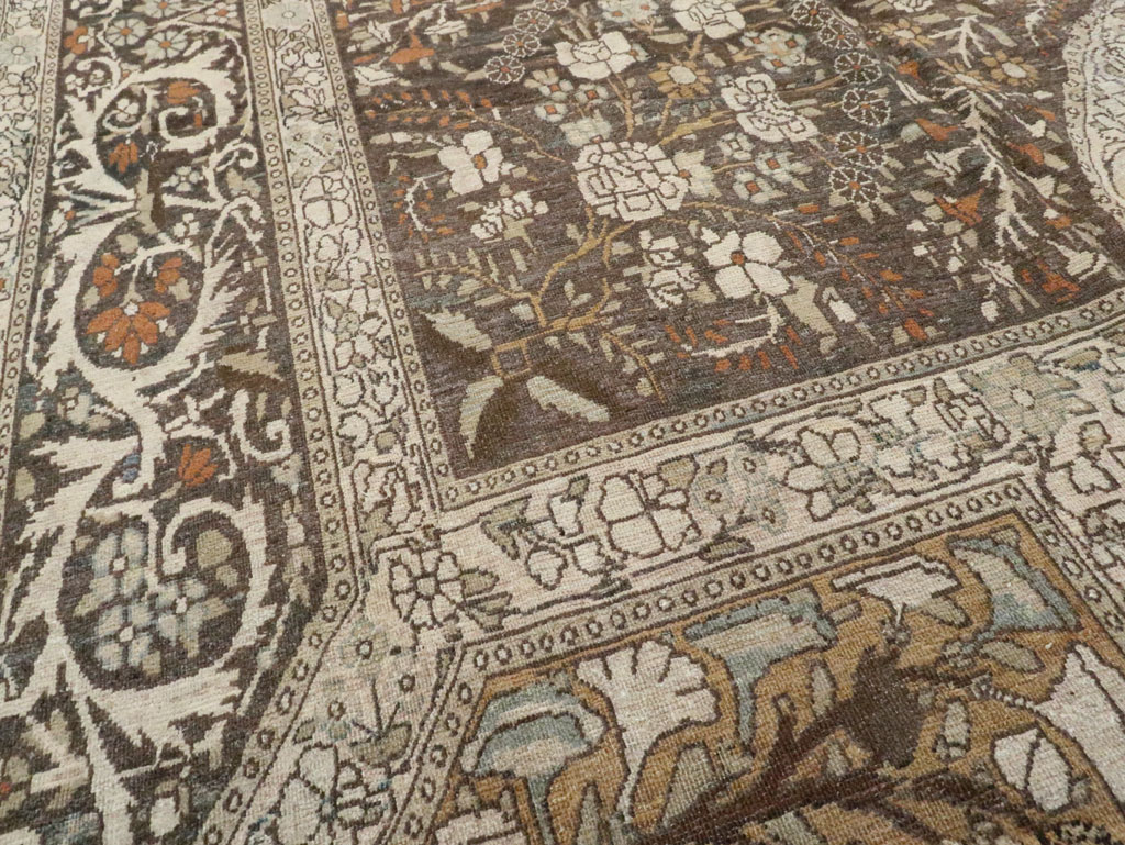 Antique Persian Yazd Carpet, No.22473 - Gss