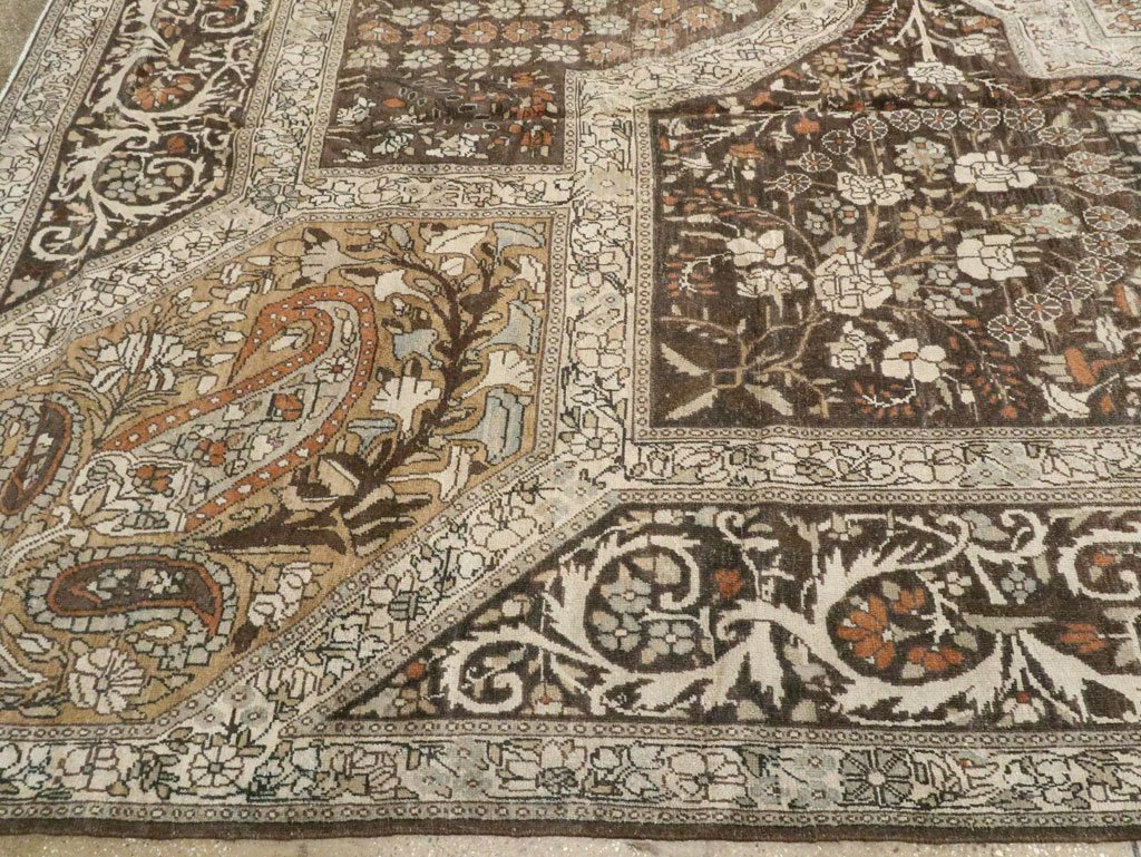 Antique Persian Yazd Carpet, No.22473 - Gss