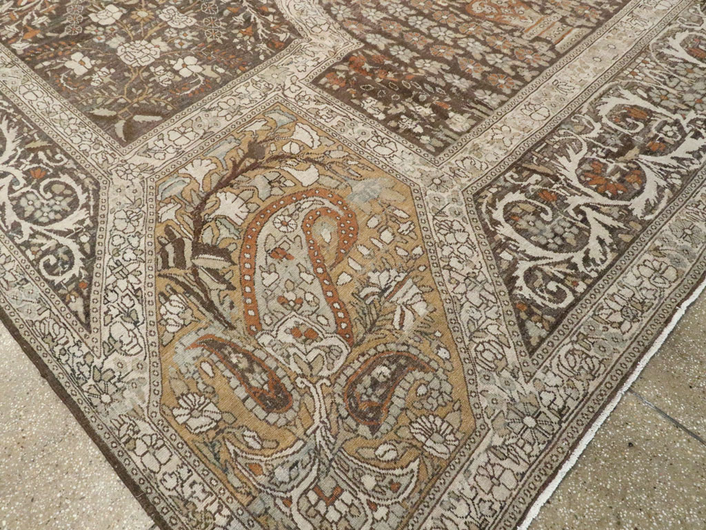 Antique Persian Yazd Carpet, No.22473 - Gss