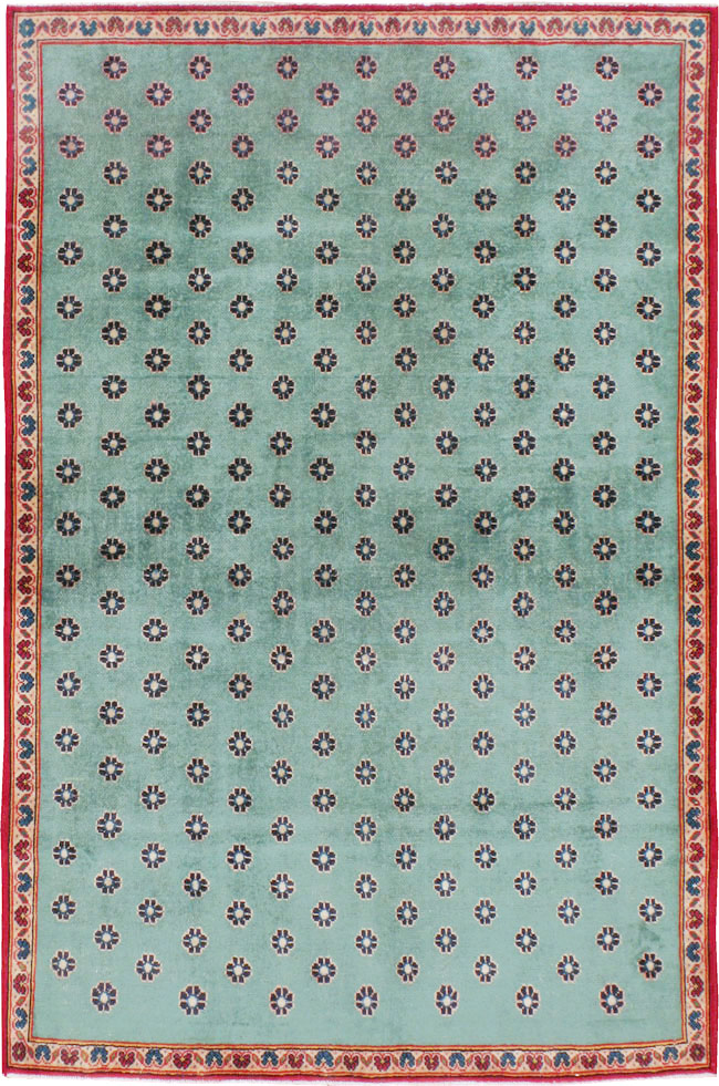 Vintage Kashan Modernist Rug, No.22480 - Gss
