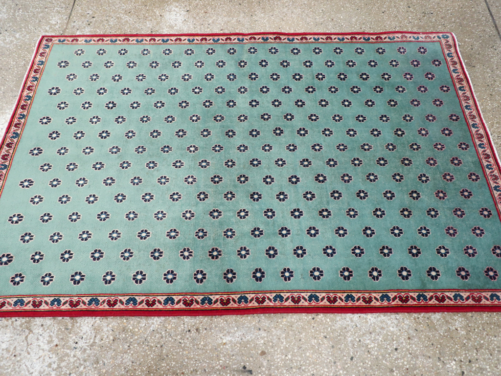 Vintage Kashan Modernist Rug, No.22480 - Gss