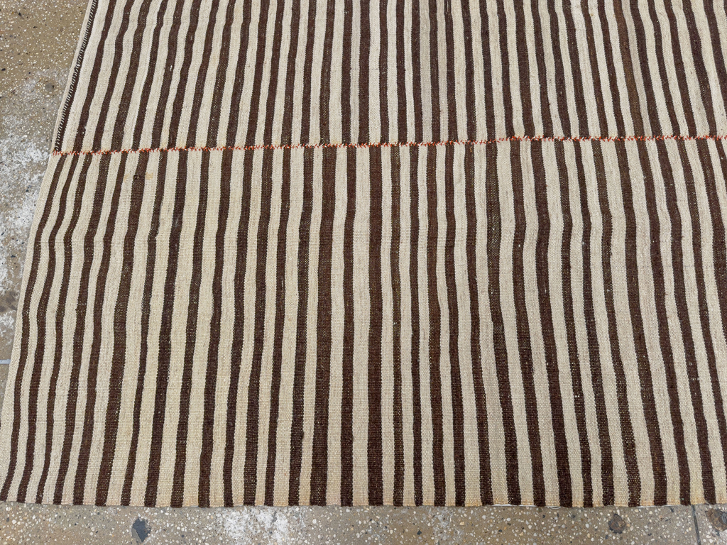 Vintage Persian Flatweave Kilim Gallery Rug, No.22485 - Gss